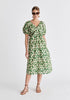 Puff Sleeve Twist Dress